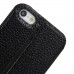iPhone SE 5 5s - Genuine Leather Smart Window View Front Flip Stand Protective Phone Cover Case - Brown